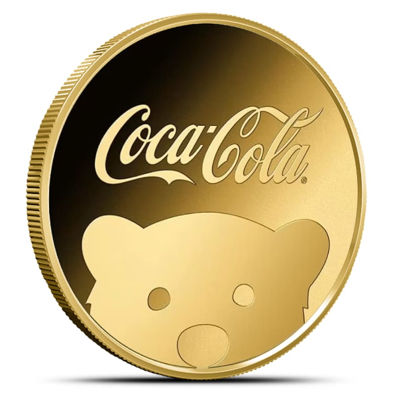 Republic of Chad Coca Cola Polar Bear 1/1000 oz Gold Coin