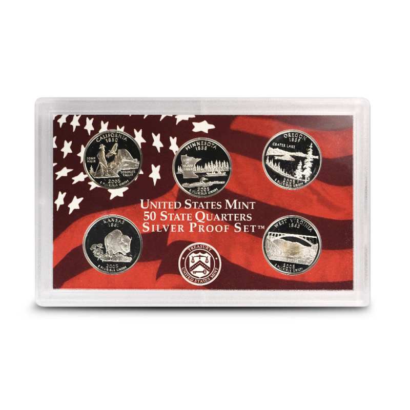 【レア/未開封】2005年米国造幣局未流通セット 2005 US Mint Silver Proof Set - Provident Metals™