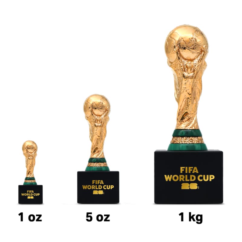 1 oz Silver 2026 Gilded FIFA World Cup Replica Trophy - Provident