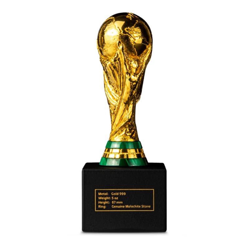 5 oz Silver 2026 Gilded FIFA World Cup Replica Trophy - Provident