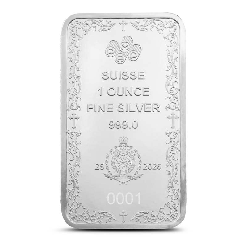 Buy 2026 1 oz Niue Silver Christian Cross PAMP Suisse Coin (New w