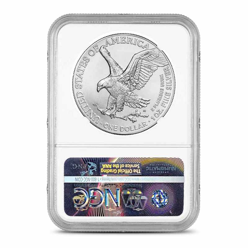Buy 2021 1 oz American Silver Eagle Coin NGC MS70 ER (Type 2