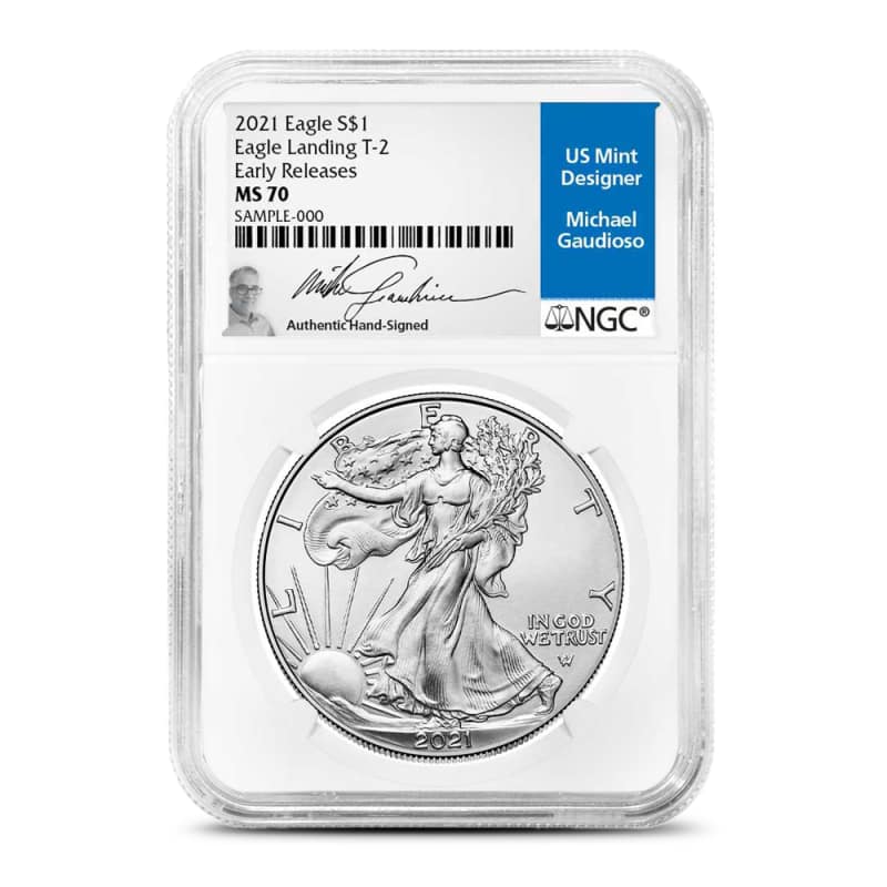 Buy 2021 1 oz American Silver Eagle Coin NGC MS70 ER (Type 2