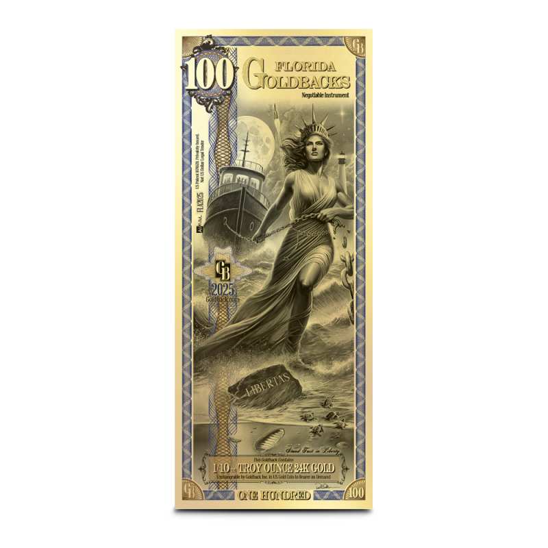 Buy 100 Florida Goldback Gold Note (New) | BullionMax ™