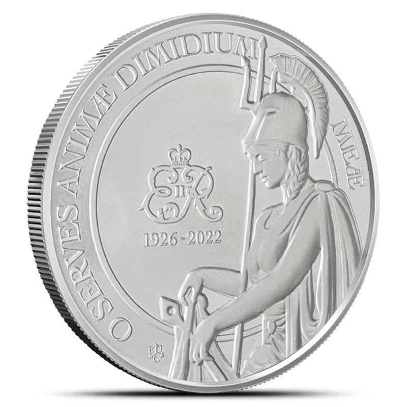 銀　2023 セントヘレナ　クイーンズメモリアル 2023 St. Helena Queen's Memorial 1 oz Silver Coin BU - Provident