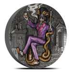 2025 2 oz Antique Colorized Silver Cameroon Baron Samedi Coins