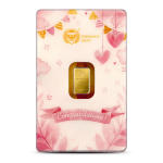 1 Gram Gold Germania Mint Newborn Girl Bars (New w Assay)