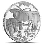 2014 1 oz Silver Texas Mint Longhorn Rounds (New)