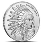 1 oz Silver Scottsdale Buffalo Girl Rounds (BU)