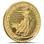 1/2 oz Gold British Britannia Coins (Random Year)
