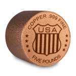5 Pound Copper Cylinder Morgan Bars (New)