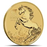 2026 1/20 oz Gold Australian Lunar Horse Coins (BU)