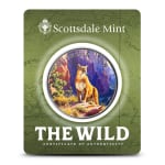 1 oz Colorized Silver Scottsdale The Wild Mountain Lion Rounds (Certi-Lock)