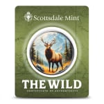 1 oz Colorized Silver Scottsdale The Wild Elk Rounds (Certi-Lock)