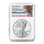 2025-S 1 oz Proof Silver American Eagle Coins NGC PF70 UCAM ER (Trolley Label)