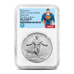 2025 1 oz Silver DC Comics Superman American Liberty Silver Medals NGC MS70 FDOI (Superman Label)