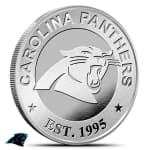 1 oz Silver NFL Carolina Panthers Rounds (BU)