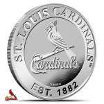 1 oz Silver MLB St. Louis Cardinals Rounds (BU)