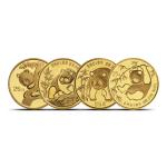 1/4 oz Gold Chinese Panda Coins (Random Year, Unsealed)