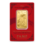 2026 1 oz Gold PAMP Suisse Lunar Legend Mile Horse Bars (New w Assay)