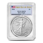 2026 1 oz Silver American Eagle Coins PCGS MS70 FDOI