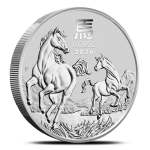 2026 5 oz Silver Australian Lunar Horse Coins (BU)