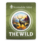 1 oz Colorized Silver Scottsdale The Wild Mule Deer Rounds (Certi-Lock)
