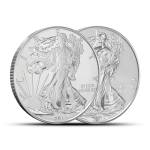 2013-W Silver American Eagle 75th Anniversary 2-Coin Sets (Box + CoA)