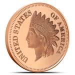 1 oz Copper SilverTowne Indian Head Penny Rounds (New)