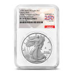 2026-W 1 oz Proof Silver American Eagle Coins NGC PF70 UCAM FDOI