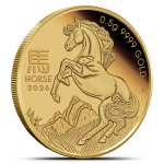 2026 1/2 Gram Gold Australian Lunar Horse Coins (BU)