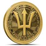 2025 1/10 oz Gold Barbados Trident Coins (BU)