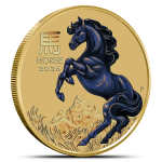 2026 1/10 oz Colorized Gold Australian Lunar Horse Coins (BU)