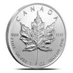 1 oz Silver Canadian Maple Leaf Coins (Random Year, Cull)