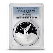 2025 Proof Mexican Libertad 1 oz Silver Coin PCGS PR70
