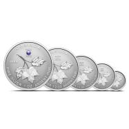 2026 Proof Canadian Maple Leaf Double Effigy 5-Coin Silver Set with Box &amp; CoA