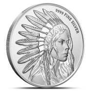 1 oz Silver Buffalo Girl Round BU | Scottsdale