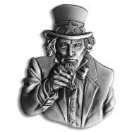 2025 Samoa Uncle Sam Shaped 2 oz Silver Coin High Relief, with Box &amp; CoA