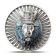 2025 Antique Republic of Chad King of the Jungle 3D 2 oz Silver Coin with Box &amp; CoA, High Relief