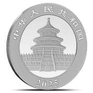 2025 Chinese Panda Day and Night 30 Gram Silver Two-Coin Set BU, 500 Mintage, Box + CoA