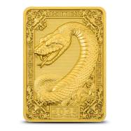 2025 Mongolia Lunar Year of the Snake 1 oz Silver Coin Gilded