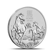 2026 Australian Lunar Horse 1/2 oz Silver Coin BU
