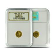 Pre-33 $1 Indian Gold Coin MS60 (Type 2, PCGS or NGC)
