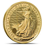 1/2 oz British Gold Britannia Coin (Random Year)