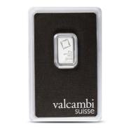 2.5 Gram Valcambi Platinum Bar (New w Assay)