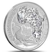 2023 Rwandan Nile Crocodile 1 oz Silver Coin BU
