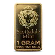 100 Gram Scottsdale Mint Gold Prepper Box (100 x 1g Bars)