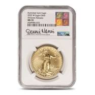1 oz Burnished American Gold Eagle Coin MS/SP70 (Random Year, Varied Label, PCGS or NGC)