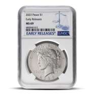 2023 Peace Dollar Silver Coin NGC MS69 ER
