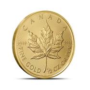 2018 1/2 oz Canadian Gold Maple Leaf Coin (BU)